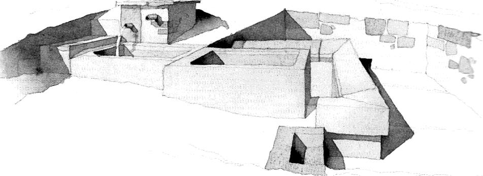 Montione &ndash; illustrazione ad acquerello di Bill Homes
