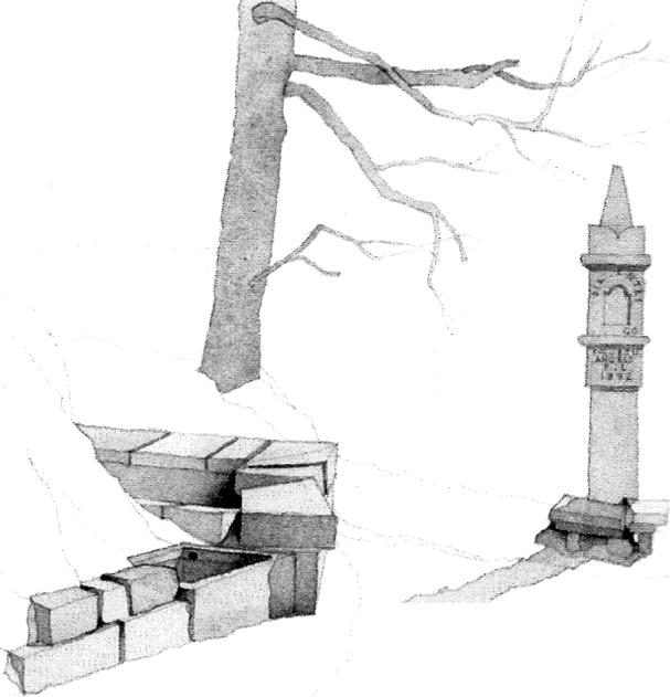Rocca di Vigo &ndash; illustrazione ad acquerello di Bill Homes