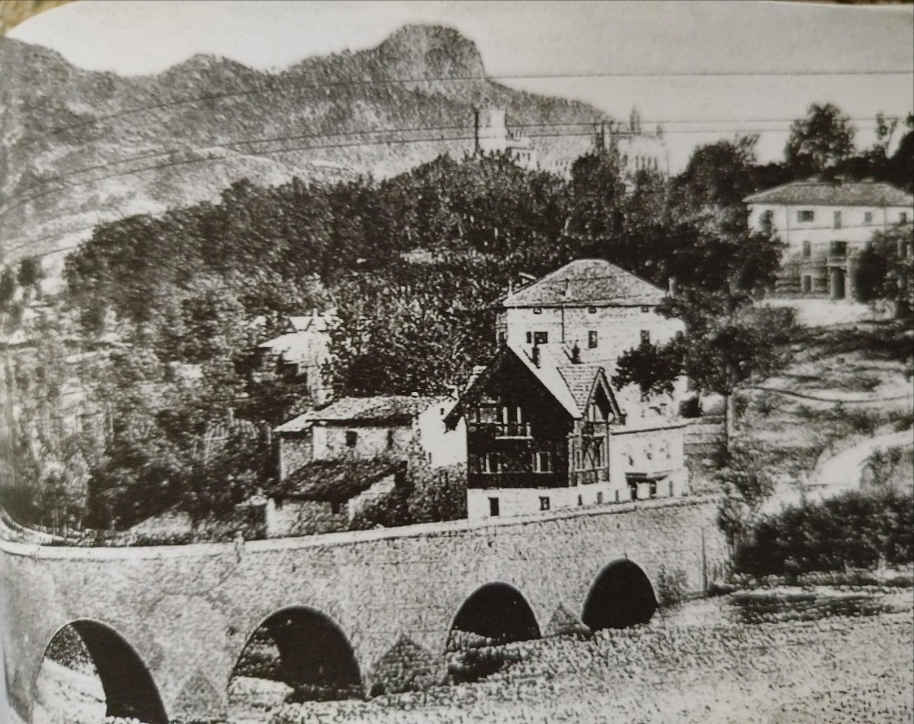 Il ponte antico di Riola prima della guerra