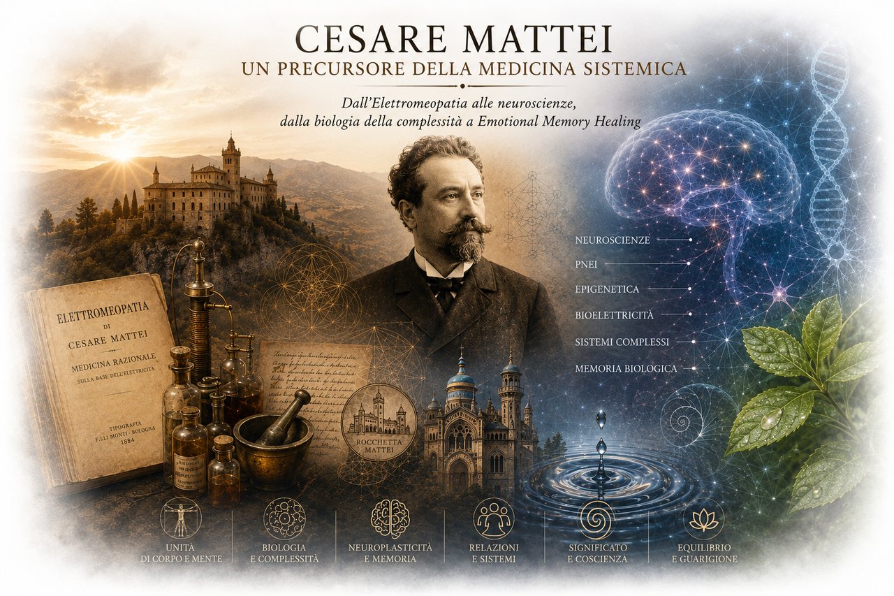 Copertina della monografia Cesare Mattei, un precursore della medicina sistemica